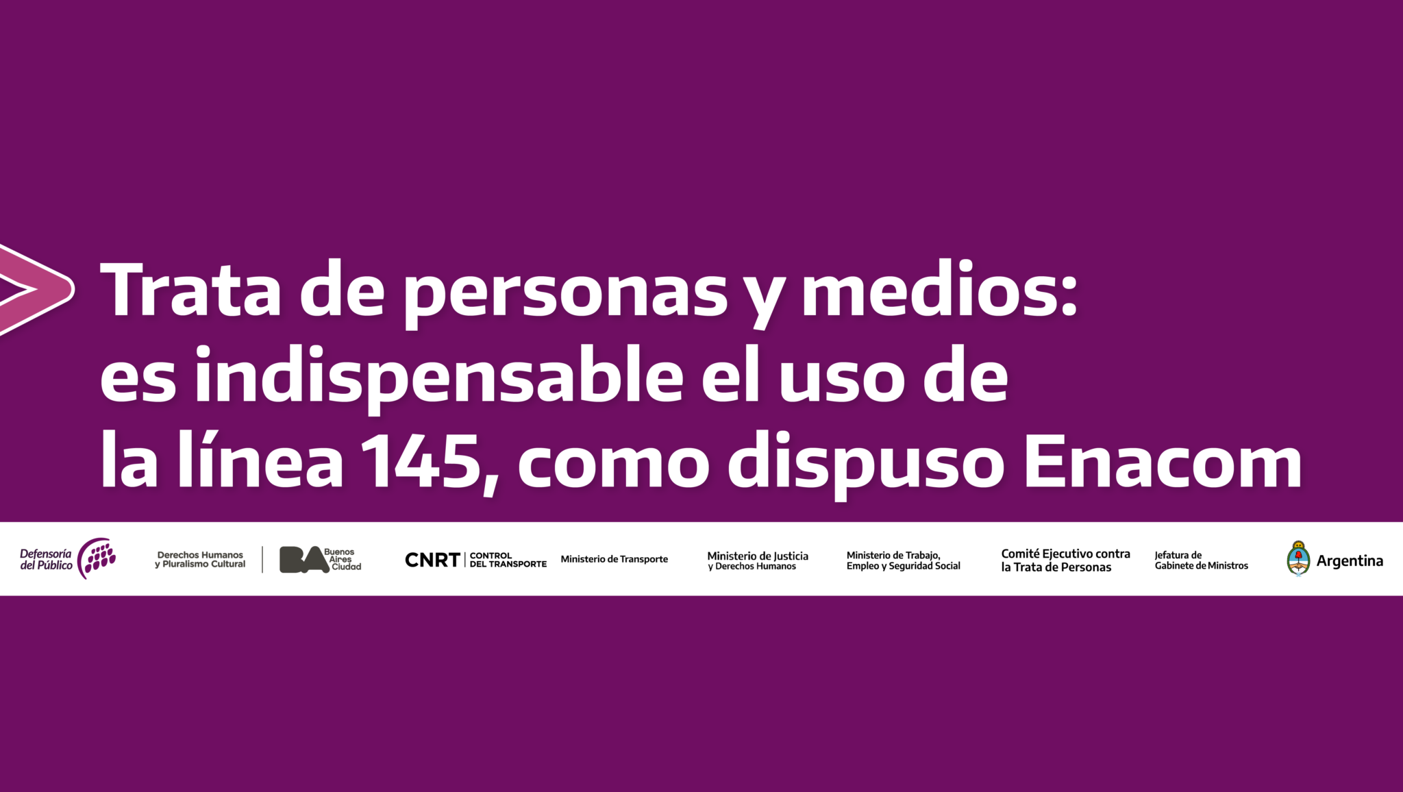 Día Mundial Contra La Trata De Personas Difusión De La Línea 145 0333